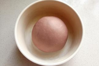 把揉好的面团取出来揉光滑放入容器中，盖保鲜膜进行发酵（可以直接在面包机桶内发酵，这个依个人喜好选择）