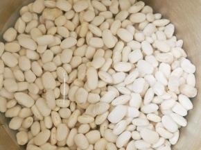 芸豆洗干净，用清水泡四小时左右
