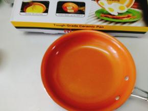 今天我们的主角--陶瓷平底锅，刚败一个，开开光哈