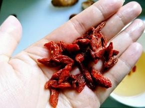 洗干净的枸杞一小把