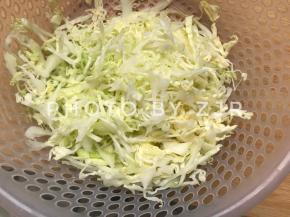椰菜洗干净切丝备用