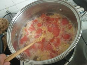 水开后加入面碎