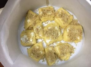 再铺上一层自制肉松
