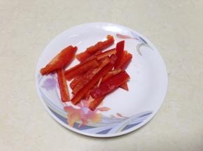 红椒切丝