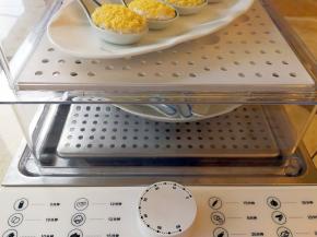 放进蒸箱蒸十五分钟左右