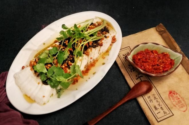 榄菜蒸豆腐