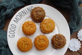 即便南瓜饼蒸熟后稍有变型，依然不改萌心哦～