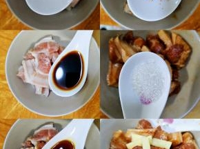 放入白砂糖，蚝油。酱油，辣椒粉。姜丝，盐搅拌均匀