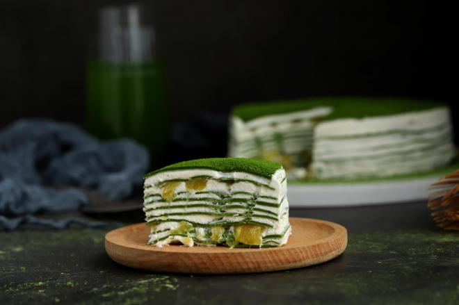 菠萝抹茶千层