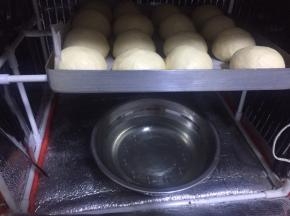 放在温暖处加一碗热水，我是放在简易发酵箱里温度30度发酵至2倍大