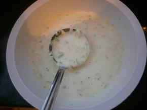 搅拌成图中的细糊状