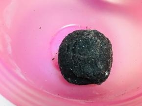 将炒好的面粉和之前混合好的黑芝麻粉，一个蛋清混合成团，覆盖保鲜膜备用