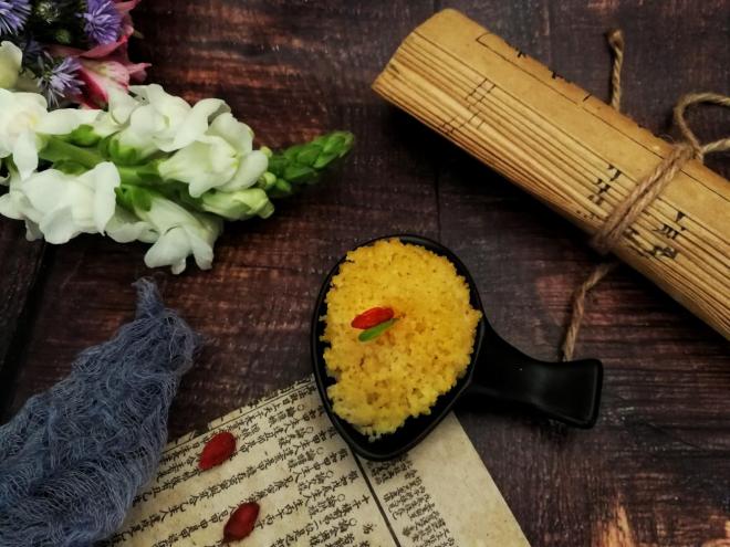 小米的另类吃法～小米虾仁豆腐丸