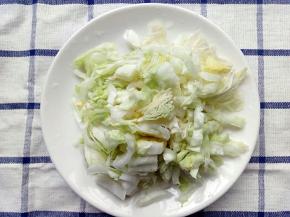 白菜切细