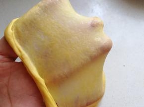 揉面至完全扩展阶后即揉面完成