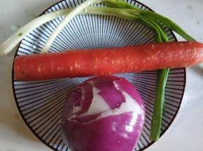 准备好食材。