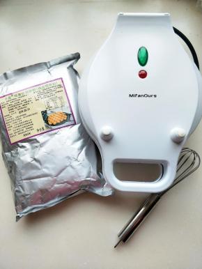 卡羅鸡蛋仔预拌粉一袋，米凡欧斯家用鸡蛋仔机器用湿布檫干备用