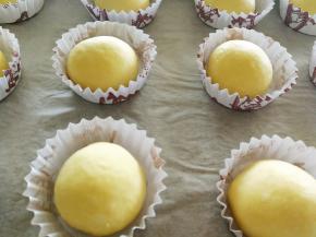 放进纸托上，表面喷水，进行发酵