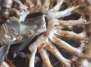 另外起锅烧热，倒入适量植物油烧热，烧热后把油在淋到鱼上面