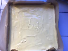 将蛋糕糊倒入烤盘，左右轻轻摇晃使蛋糕糊平整，轻震两下，震出气泡，放入预热好的烤箱140度20分钟，上下火