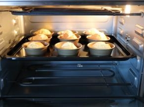 烤箱170度预热好后中层烤20分钟出炉，冷却后脱模即可；