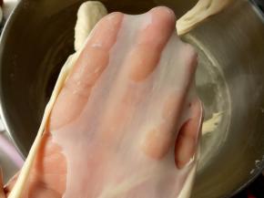 直到揉出手膜。