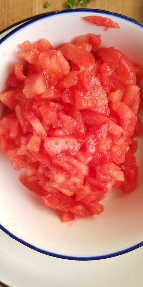 西红柿切碎