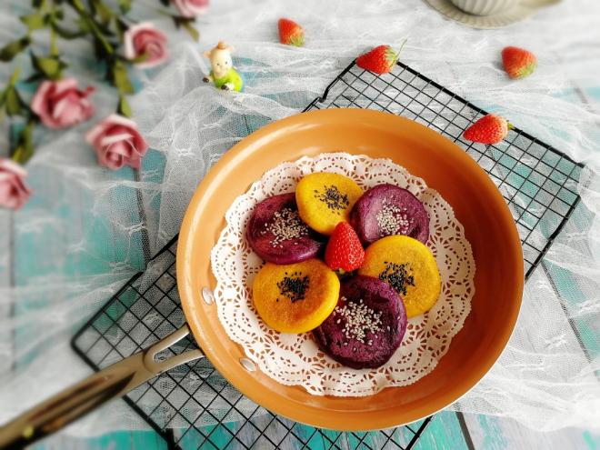 平底锅版+双色豆沙饼