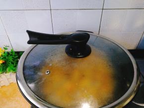 盖子盖上大火煮