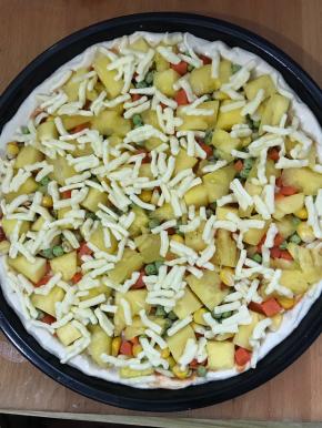 最后再撒一层芝士