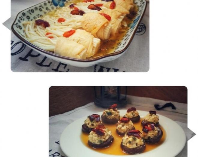 双菇鸡胸肉对对碰