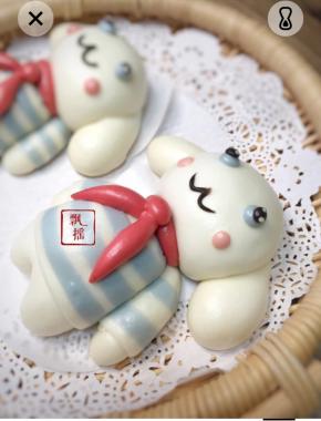 蒸好后胖嘟嘟的非常可爱！