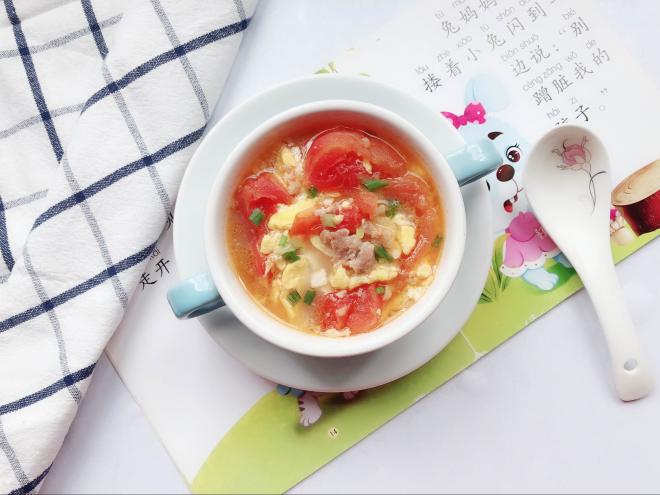 番茄鸡蛋肉末汤
