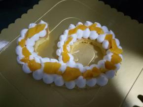 中间放一层芒果