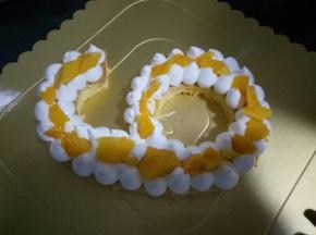 中间放一层芒果