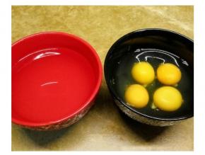 鸡蛋和温开水（同等量的）比例1:1