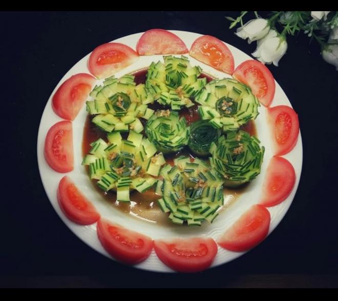 凉拌青瓜花