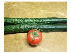 青瓜、番茄清洗干净