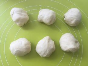 将面团分成六等份