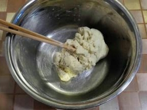 搅拌成团