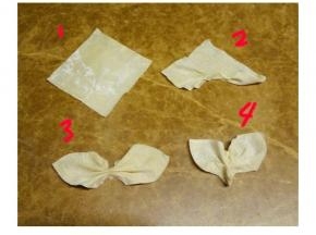 按图1.2.3.4折叠出花形