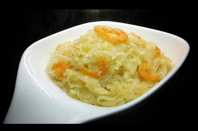 节瓜虾米粉丝煲