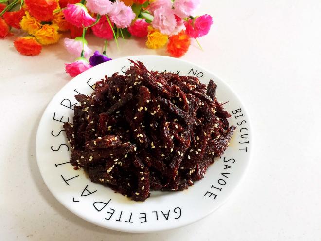 孜然粉麻辣牛肉干