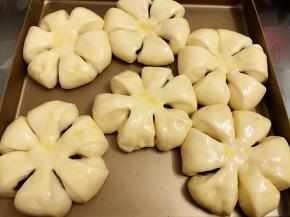 二发完成后刷上全蛋液