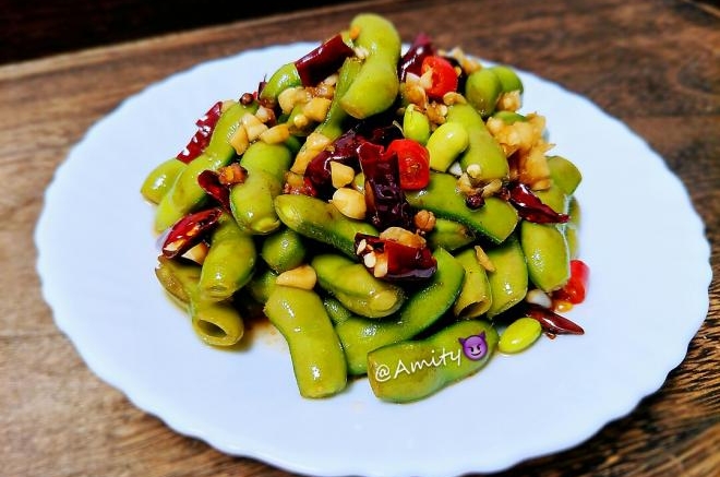 凉拌毛豆