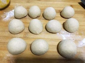 分多个同等大小的小剂子。