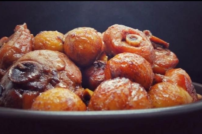 蜂蜜鲍汁焖鸡腿