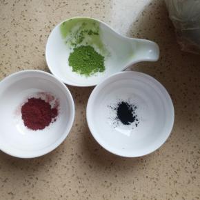 竹炭粉，红曲粉，抹茶粉