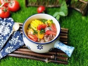 儿子竟然说汤太少了！(^_^)