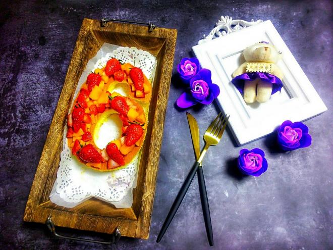 戚风数字蛋糕(8寸)